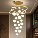 Axyaa Modern LED Pendant Chandeliers for Living Room Staircase Indoor Lighting