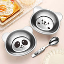 Axyaa Kids Bear Stainless Steel Dinner Bowl