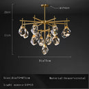 Axyaa Crystal Chandelier Pendant Lamp for Living Room Dining