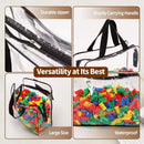 Axyaa Clear PVC Storage Bag for Toys, Cosmetics, and Crafts
