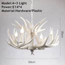 Axyaa Retro Deer Horn LED Pendant Light for Hot Pot Restaurant and Clothing Store