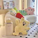 Axyaa Animal Plush Cushion Hugging Pillow 3D Flower Bear Cat Pig