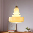 Axyaa Retro Glass LED Pendant Chandelier for Kitchen, Bedroom, and Bar