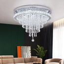 Axyaa Crystal Ceiling Lamps: Remote Control, Brightness Dimming, Living Room Chandeliers