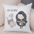 Axyaa Nordic Animal Pattern Cushion Set for Home Decor 45*45cm