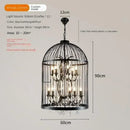 Axyaa Crystal Birdcage LED Pendant Chandelier for Home Decor