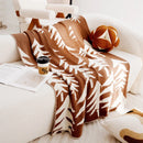 Axyaa Winter Christmas Tree Knitted Sofa Blanket Cozy Multifunctional Universal Blanket