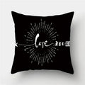 Axyaa Geometric Print Polyester Sofa Cushion Covers Home Decor Pillowcase