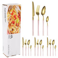 Axyaa 16-Piece Stainless Steel Tableware Set for Restaurants, Hotels, and Homes