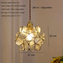 Axyaa Colourful Scandinavian Glass Pendant Lights for Kitchen Dining Room, Brass Led Pendant Lamp