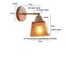 Axyaa Ceramic LED Wall Sconce Light Nordic Minimalist Bedroom Bedside Lamp