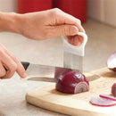 Axyaa Onion Cutter Holder Lemons Slicer Kitchen Gadget Fork Stainless Steel