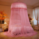 Axyaa Summer Round Top Mosquito Net for Princess Bed