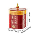 Axyaa Multi-Layer Food Storage Box: Stackable Plastic Containers for Snacks & Dried Fruits