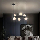 Axyaa Glass Chandelier: Luxury Nordic Designer G9 Hanging Lights for Home Décor