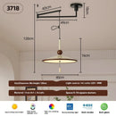 Axyaa Swing Arm LED Pendant Chandelier - 40W Adjustable Light for Kitchen, Dining Room