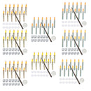Axya Remote Control LED Floating Candles Set - 12 Pack Flickering Flame Battery Operated