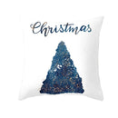 Axyaa Light Luxury Blue Abstract Print Throw Pillow Cover - Marble Stripe