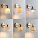Axyaa Ceramic LED Wall Lamp Kids Bedroom Gold Brass Arm Rotate Stair Light