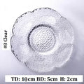 Axyaa Gold Rim Glass Saucer Plates for Tea Coffee Cup - Set of 1
