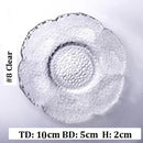 Axyaa Gold Rim Glass Saucer Plates for Tea Coffee Cup - Set of 1