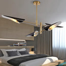 Axyaa Modern Renaissance Gold Black Metal Chandelier Nordic Design Dining Bedroom Light