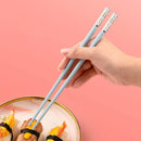 Axyaa Amber Sakura Chopsticks Set - Non-Slip, Eco-Friendly, Reusable, Japanese Style