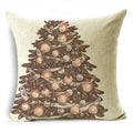 Axyaa Christmas Linen Cushion Cover 45X45CM