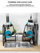 Axyaa Corner Storage Shelves & Sink Organizer - Kitchen Accessories