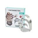 Axyaa Heart-shaped Stainless Steel Mousse Ring Mold Set for Baking & Desserts