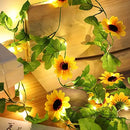 Axya Solar Sunflower Festoon Fairy Lights for Outdoor Garden Decoration