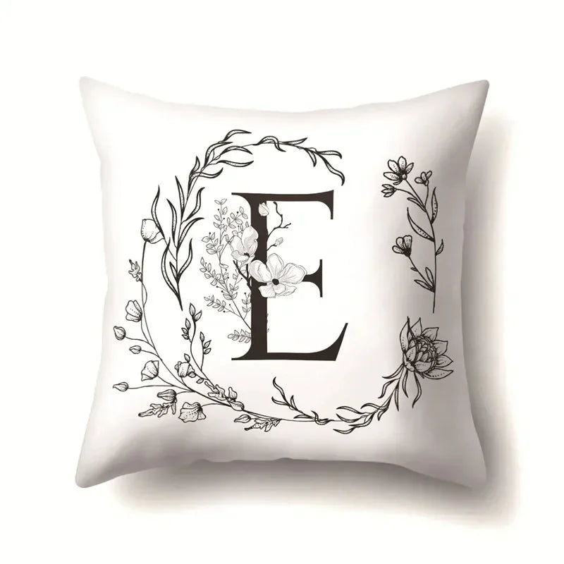 Nordic Style Letter Wreath Pillow Cover by Axyaa - Home Decor Essential
