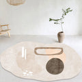 Axyaa Creative Arts Irregular Rug for Bedroom Home Decor Anti-Slip Living Room Carpet