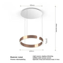 Axyaa Smart Dimming Circle Rings Chandelier for Home Decor
