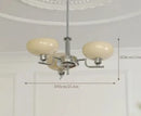 Axyaa French Style Glass Chandelier, Modern European Design for Home Living Spaces