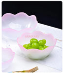 Axyaa Glass Dessert Soup Rice Fruit Salad Bowl - Creative Living Room Plate