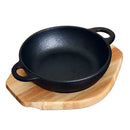 Axya Cast Iron Steak Plate: Non-Stick Round BBQ Tray for Special Dishes