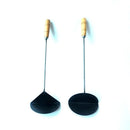 Axya Hand-Forged Black Iron Frying Spoon Kitchen Gadgets for Cooking and Baking