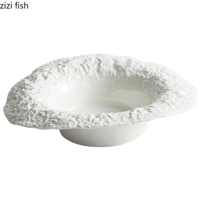 Axya Rock Texture Ceramic Dinner Plate Set