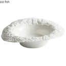 Axyaa Rock Texture Ceramic Dinner Plate Set