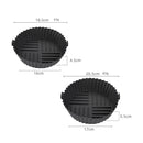 Axyaa Silicone Air Fryer Baking Tray: Circular, Foldable, High Temperature Resistant, Easy to Clean