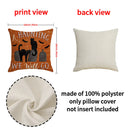 Axyaa Halloween Pillowcase 45x45 Demonic Funny Sofa Pillow Cover Linen Cushion Cover