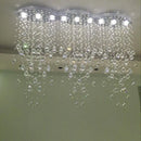 Elegant Oval Crystal Chandelier by Axyaa