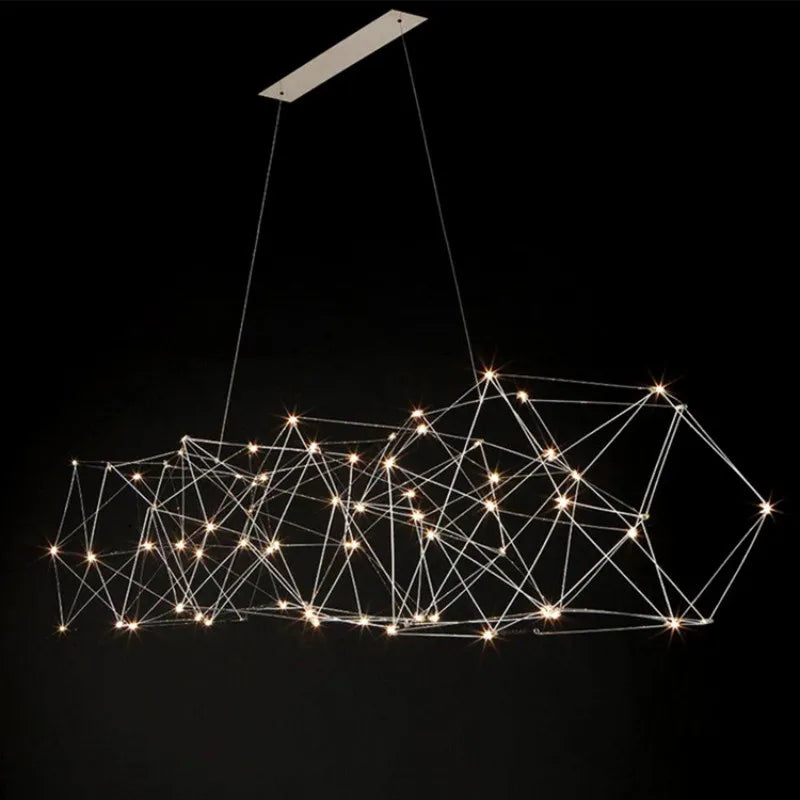 Axyaa Sky Star Long Bar Chandelier - Creative Luxury Design