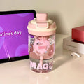 Axyaa 600ml Tritan Water Bottle with Straw Filter and Fruit Infuser