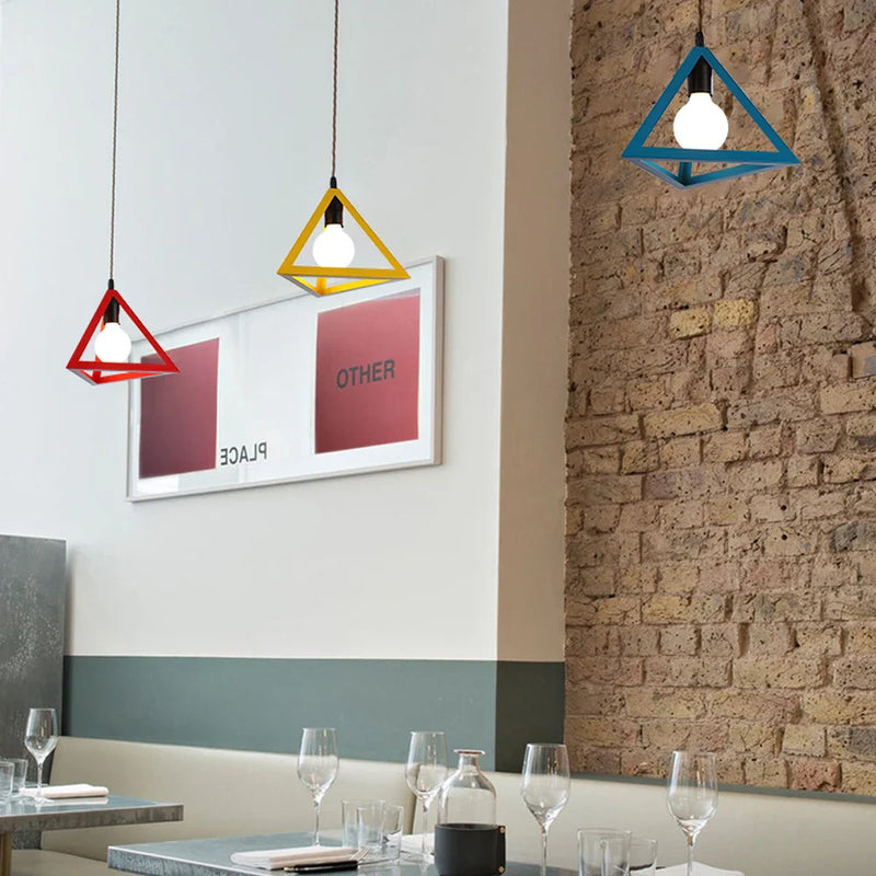 Axyaa Retro Loft Industrial Pendant Light Chandelier for Home Living Room Decor