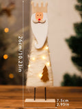 Axyaa Wooden Christmas Ornaments Fawn Snowman Star - Holiday Home Decor