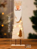 Axyaa Wooden Christmas Ornaments Fawn Snowman Star - Holiday Home Decor