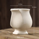 Axyaa Retro Ceramic Pleated Mug for Coffee and Milk Drinking