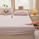 Axyaa 2025 Warm Fleece Fitted Sheet Set, Cozy Mattress Cover & Pillowcase, 3D Flower Design